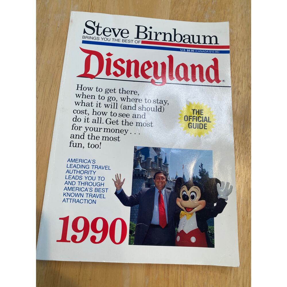 Disneyland 1990 Steve Birnbaum Tour Book